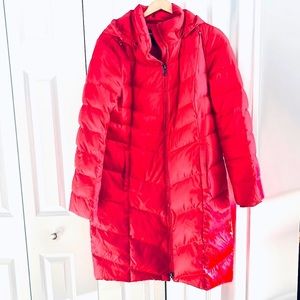 Lands End Red long winter coat - Size L